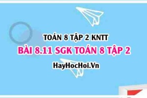 Bài 8.11 SGK Toán 8 tập 2 Kết nối tri thức